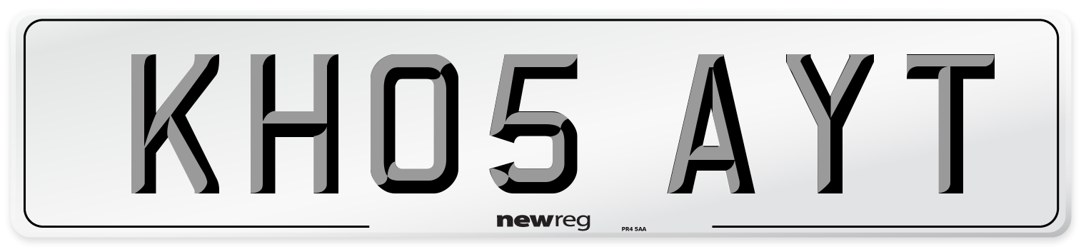 KH05 AYT Number Plate from New Reg